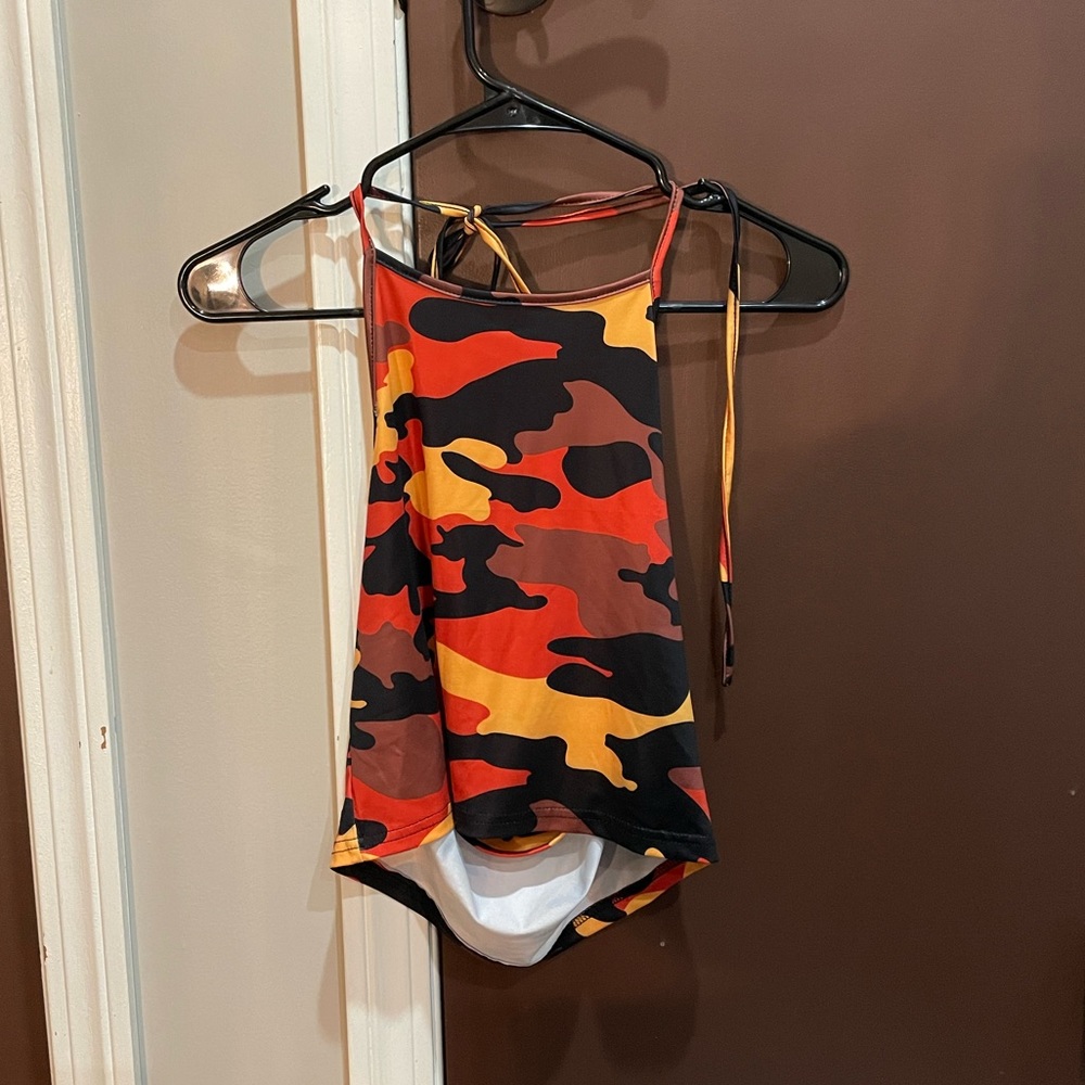 Never worn shein camo tank top